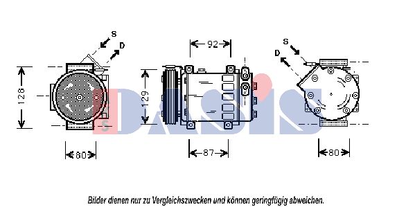 AKS DASIS Kompressor,kliimaseade 850300N